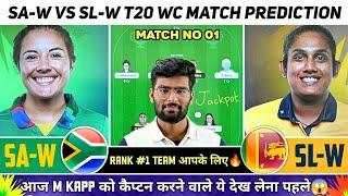 SA-W vs SL-W Dream11, SA-W vs SL-W Dream11 Prediction, South Africa Women vs Srilanka Women WC T20