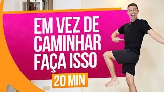 ‍️CAMINHADA EM CASA PARA EMAGRECER | 20 minutos | Aula de Ginástica FÁCIL | Aurélio Alfieri