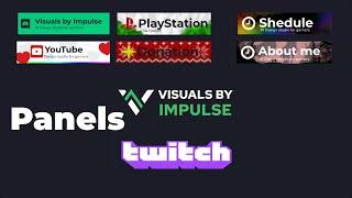 Einfach & Kostenlos Panels erstellen für Twitch | VisualsByImpulse | Ya-Spero®