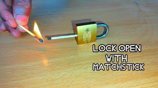 Open lock with matchstick||from        Indian crazy experimenter