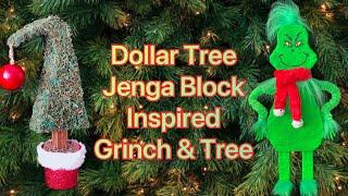 Dollar TreeJenga Grinch and Tree