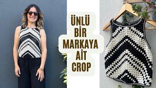 ÜNLÜ BİR MARKAYA AİT CROP YAPIYORUZ  #markachallenge