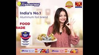 India's No 1 Aluminum Foil Brand offers longer food freshness with Freshlock shield.