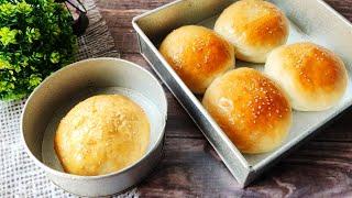 ঝামেলা ছাড়াই চুলা এবং ওভেনে তৈরি বার্গার বান | Burger Bun Recipe | No Knead Burger Bun