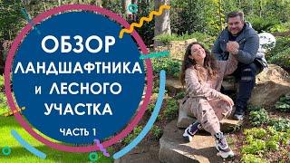 Обзор ландшафтника и лесного участка с водным каскадом. Часть 1