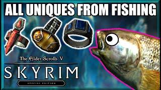 All UNIQUES (Rings, Amulets, Weapons, Etc...) From Fishing - TESV: Skyrim SE Guide