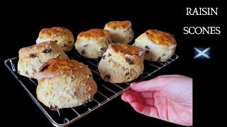 Raisin Scones | Traditional British Scones Recipe