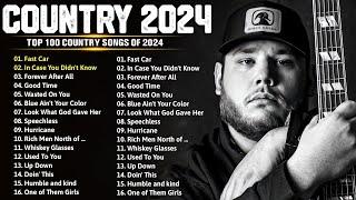 Top 100 Country Songs 2024 - Luke Combs, Chris Stapleton, Luke Bryan, Jason Aldean, Kane Brown