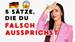 Lerne die RICHTIGE AUSSPRACHE von diesen 5 WICHTIGEN SÄTZEN (Deutsch | German | Aussprache