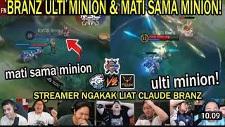 STREAMER NGAKAK BRANZ ULTI MINION DAN MATI SAMA MINION! REACTION STREAMER EVOS VS FENIX MSC