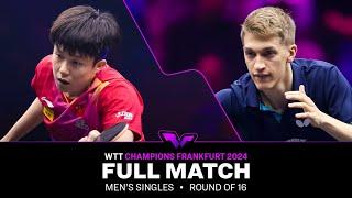 FULL MATCH | Wang Chuqin vs Anton Kallberg | MS R16 | #WTTFrankfurt 2024