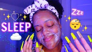 ASMR- Let's Get Ready For Bed...(WHISPERS, SKINCARE, TINGLY SOUNDS..etc )