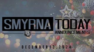 Smyrna Today - Announcements 12.13.24