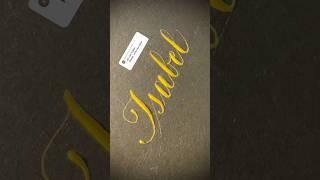 Copperplate calligraphy, tutorial: how I write your name #isabel