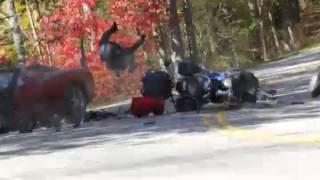 Tail of the Dragon - Corvette and Triumph crash