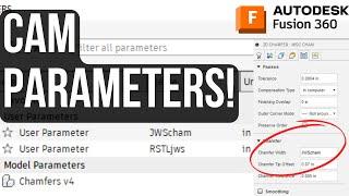 The BEST new feature in Fusion? CAM Parameters!