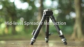 Mid-level Spreader for Pineta Peak Tripod Instruction