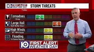 First Alert Weather Day: Severe storm threat returns late Wednesday  5.22.24