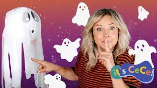 Halloween Song for Kids with CeCe! I Ghosts Flying Everywhere I Preschool Songs