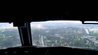 Alaska Airlines landing/taxi Seattle Tacoma International airport