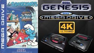 The Smurfs [SEGA GENESIS / MEGA DRIVE] Gameplay Walkthrough FULL GAME [4K60ᶠᵖˢ]