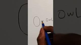  drawing owl with O#youtubeshorts #shorts #short #trending #viral