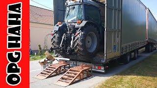 FINALLY! NEW Deutz Fahr 5DF 5105 Orchard Tractor - Unloading from the Truck