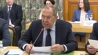 С.Лавров на 43-м заседании Совета глав субъектов Российской Федерации при МИД России