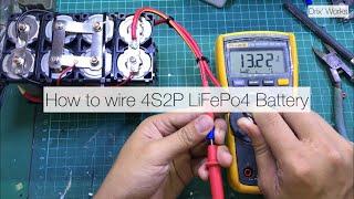 DIY: How to make 4s2p 12Ah Battery Pack | 32650 LiFePo4 Battery | 100A BMS | DIY