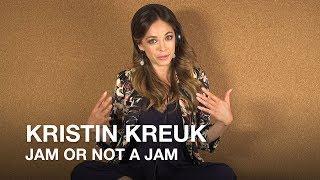 Actress Kristin Kreuk plays Jam or Not a Jam