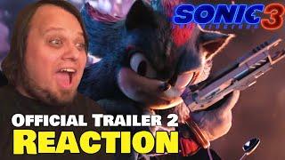 SONIC THE HEDGEHOG 3 | Official Trailer 2 REACTION | Ben Schwartz, Keanu Reeves, Jim Carrey | 2024