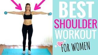 BEST Shoulder Workout for Women | 10-min. Tank Top Arms Workout w/ Dumbbells!