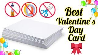 How to make Valentine's day card // Handmade Valentines day card/Valentine's day card making