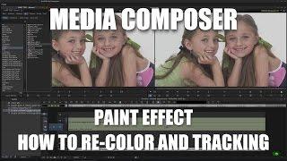 Media Composer - PAINT EFFECT (How to Re-Color and Tracking)