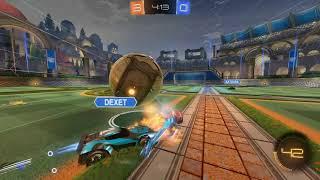 Rocket League pro gameplay against weeb that ragequits