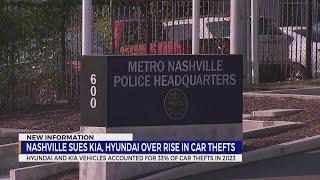 Nashville sues Kia, Hyundai over rise in car thefts