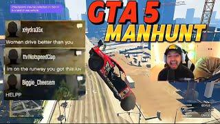 CRAZIEST MANHUNT I Ever Did WITH My FOLLOWERS On Gta 5 Online