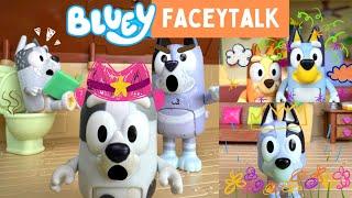 BLUEY - Faceytalk Episode  | Full Episode | Pretend Play with Bluey Toys | Disney Jr | ABC Kids