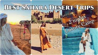 Morocco Travel Guide Itinerary  4 Days Tour From [MARRAKECH TO MERZOUGA] DESERT LUXURY CAMP