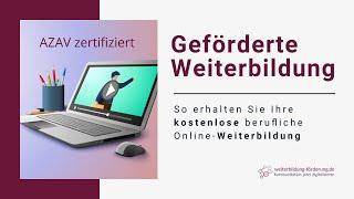 Geförderte Weiterbildungen | So erhalten Sie Ihre kostenlose berufliche Online-Weiterbildung