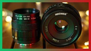 Fujian 35mm 1.7 VS Neewer 32mm 1.6 - budget lens comparison