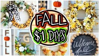 7 Quick & Easy (NOT CHEESY) $1 DIY Fall Porch Decor Ideas 