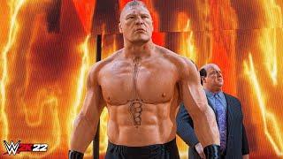 WWE 2K22 - Brock Lesnar Entrance, Signature, Finisher & Victory Scene! (PC Mods)