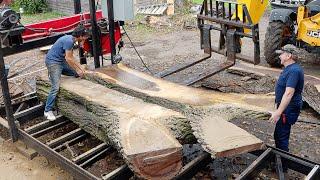 Jeff Brought Another Monster Walnut Log from Ohio | Sawmill