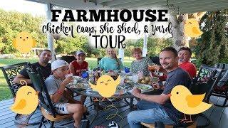 AN OHIO FARMHOUSE CHICKEN COOP, SHE SHED, AND YARD TOUR || MY FEATHERED NEST