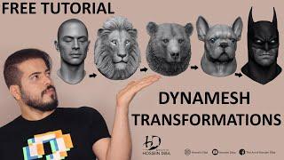 Dynamesh Transformations | Turning different shapes into each other | Free Tutorial