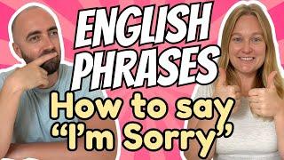 How to Say: "I'm Sorry!" in High Level English - Real Everyday Vocabulary - US UK