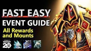 WOW 20th Anniversary Event Guide - How to Start & Get All Rewards (Mounts/Pets/Transmog Sets)