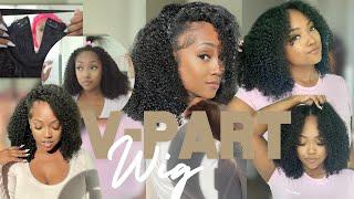 How to: V-Part wig install Step by Step ft. Wavy My Hair
