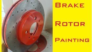 Brake rotor painting